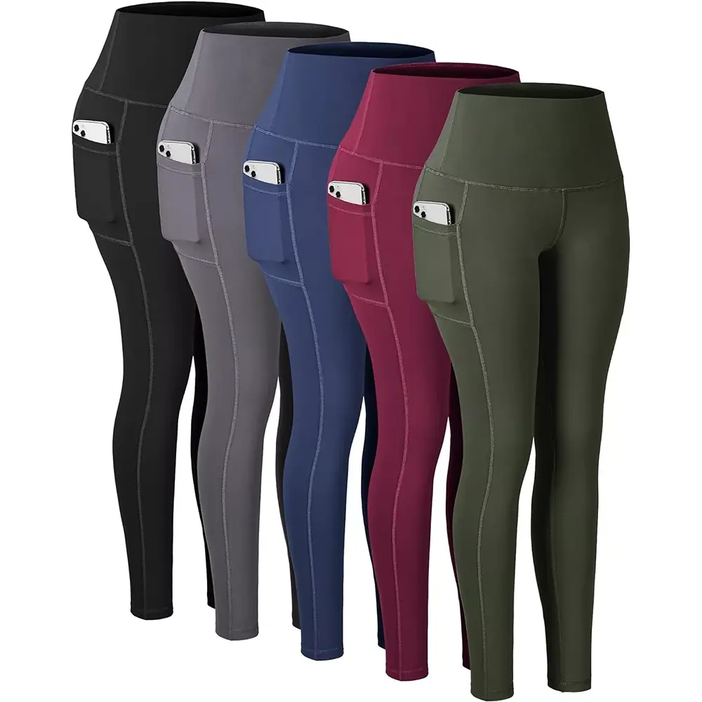 Magas derekú leggings zsebekkel